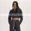 Womens Long Sleeve Casual Crop Hoodies Custom Fall Warm Loose Pullovers