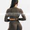 Plus Size High Waist Scrunch Butt Seamless Yoga Tight Pants Suit Set Gym Fitness Running Workout Two Piece Set  For Women
