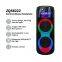 40W Portable Wireless Speaker with Double Subwoofer Heavy Bass FM Radio, Microphone, Lights, Remote, EQ Mode