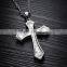 Classic fashion men cross charms pendants necklace include stainless steel chain paypal accept