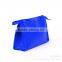 Europe candy color blue classic bag woven leather cosmetic travel organiser bag