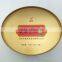 Dongguan oval shaped tin box, metal tin box,gift tin box for tea