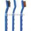 3-Piece Multi-Purpose Single Sided Gun Cleaning Brush Set Nylon, Bronze and Stainless Steel