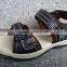 new design genuine leather brown boys sandals for summer