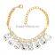 Luxury Colorful Crystal Pendant Bracelet Shinning Rhinestone Gold Bracelets