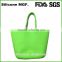 China supplier portable handbags wholesale summer season OEM silicone beach bag