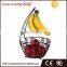 Black Powder Color Fruit Basket Dispenser Holder