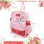 Kids school bag with butterfly pink animal print school backpack for children
