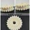 Nylon plastic double driving chain sprocket with keyway