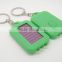 Mini Rechargeable Solar Power LED Flashlight keychain/