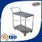 Customized 2 layer metal food trolley manufacturers