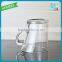 Creative coffee cup glass cup with handle slope shape glass coffee cup wholesale