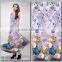 Purple fabric spandex printing fabric for curtains wholesale