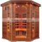 KLE-H5 Best Selling Far Infrared Corner Sauna For 5 Person Use CE ETL ROHS Approved