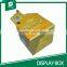 CUSTOM BRAND BEVERAGE DISPLAY BOX KRAFT PAPER MATERIAL 4 BOTTLES BEER CARRIERS WITH HANDLE