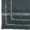 Double hemstitch black linen placemat