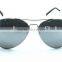 custom made silver mirror pilot sunglasses with spring hinges