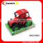 Red and Green toy Friction Farm Truck tractor