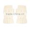 New design white color soft and warm knit autumn & winter short gloves mittens gauntlets lady