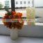 Big electronic pillar printed wax led candle with decal for house or party decor