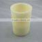 big bright ivory wax led candle