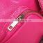 New fashion girls pure leather handbag popular red small size backpack