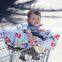Baby cart cover cotton print cover car cushion stoller cushion made in china baby shopping cart cover highchair cover