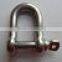 Galv. G-210 US Type anchor Forging Shackles High Quality D Type Shackle