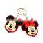 2016 high quality custom design rubber cartoon character keyring