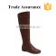 New fashion zipper boots PU flat over knee boots for women
