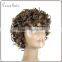 Brazilian virgin human hair wig Spring curl machine made wig color F430