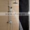 Surface mounted solid brass shower set