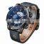2016 Wholesale WEIDE Brand Fashion Backlight Leather Quartz Watch