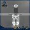 Cylinder 15ml clear empty glass nail poilish bottle