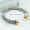 stainless steel wire cuff stretch mesh bangle bracelets