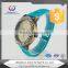 colorful silicone diamond watch quartz movment