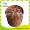 Handmade bamboo plant basket with plastic bag