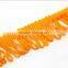 Good design rayon tassel fringe fancy hand knotted fringe