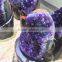 Natural Dark Purple Amethyst Cluster Geode Crystal Ornaments