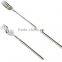 Stretchable dinner fork with stainless steel handle