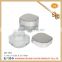 30g fantastic round clear glass jar with metal lid