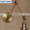 220V Iron Chrome Bar Dining Room Hotel Vintage Glass Wall Lamp Lighting