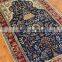 3x5ft blue color area rug muslim prayer rug handmade silk