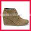 Wholesale Winter boots desert wedge women high heel shoes