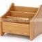 Bamboo Remote Control Sundries Bamboo Storage Box & Bin