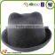 2016 New desgin lovely lady winter hat wool felt fedora hats