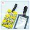 Custom silicone/pvc luggage tags, OEM soft PVC baggage tags, soft silicone bag tags for travel