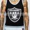 Fashionable Mens Tank Top with Raiders Print