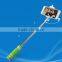 Android and digital camera selfie Wholesale wired cable take pole monopod selfie sticks with foldable handheld