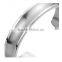 2016 Trendy stainless steel sliver open cuff bracelet mens polished grooved bangle punk jewelry